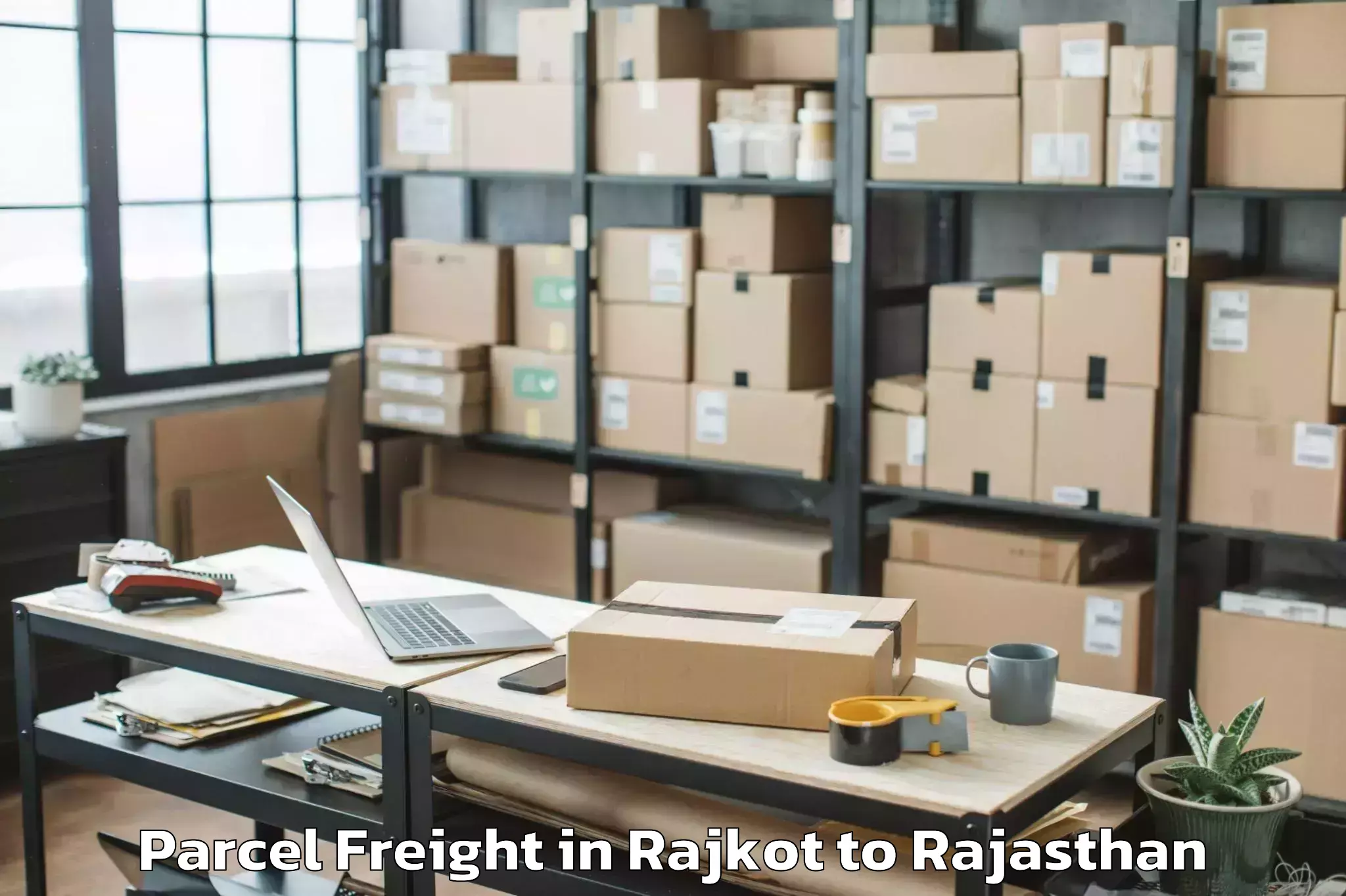 Discover Rajkot to Bonli Parcel Freight